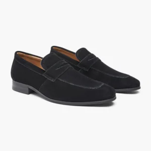 Old Money Suede Penny Loafers