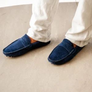 Suede Driver Loafers